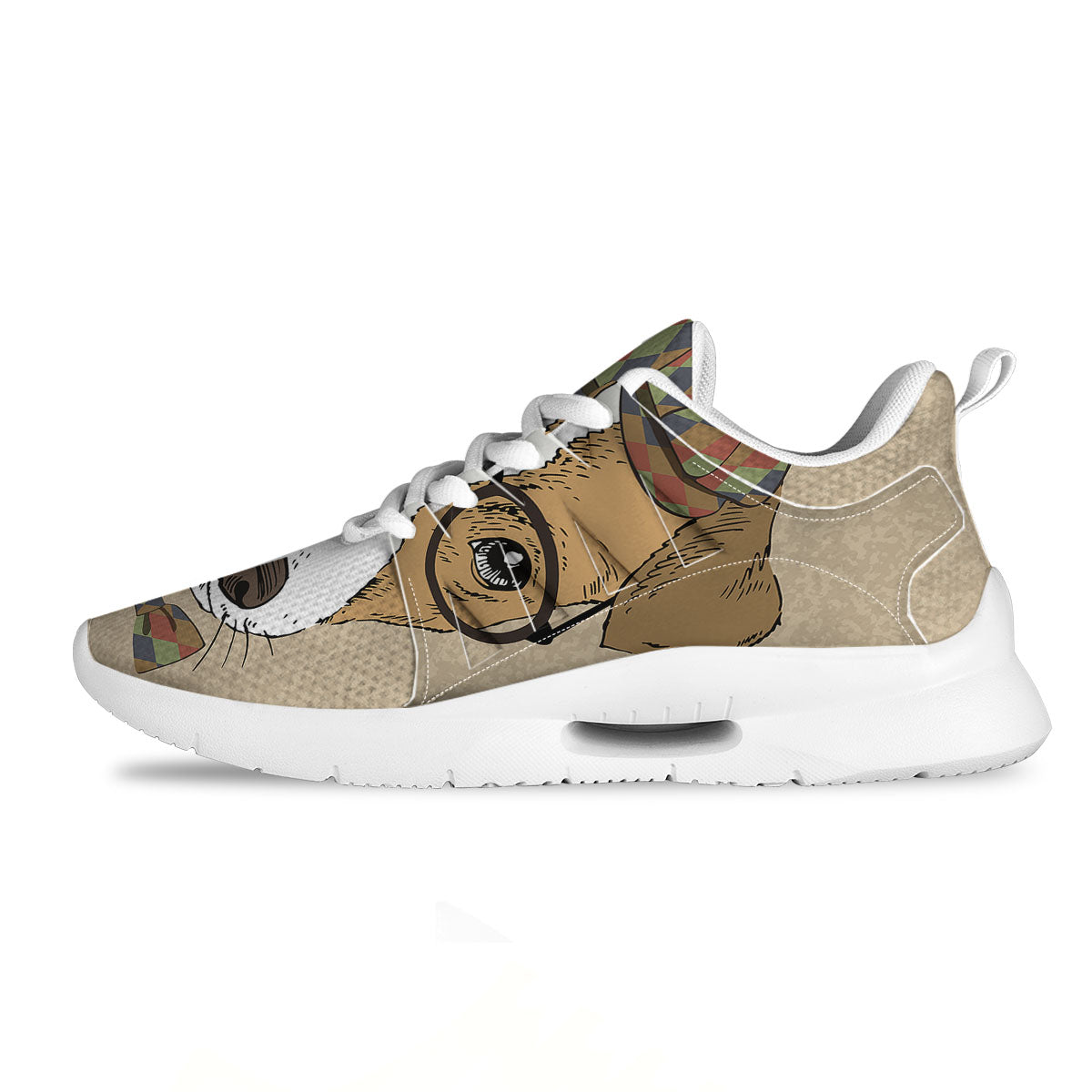 Portrait Jack Russell Terrier Print Tennis Shoes-grizzshop