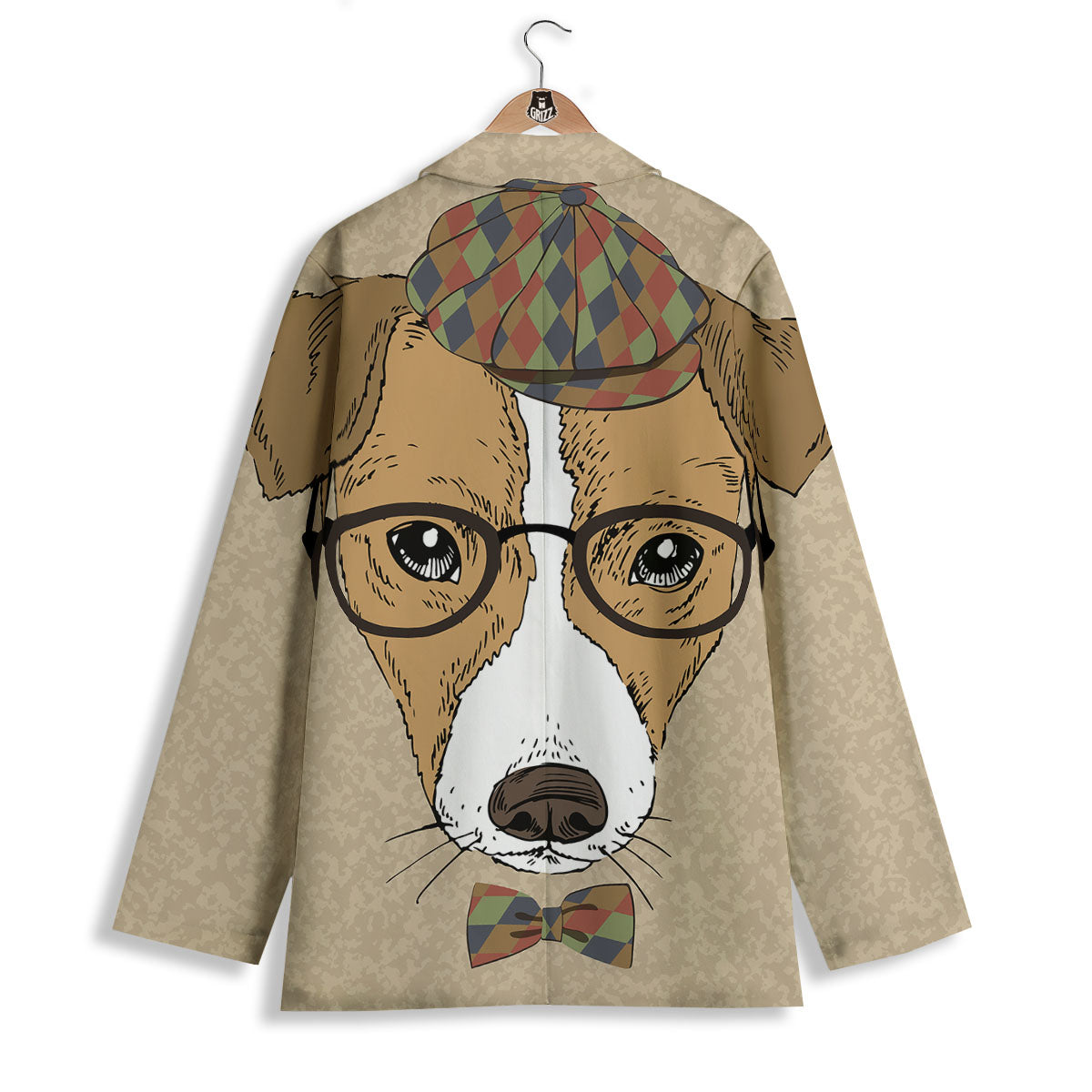Portrait Jack Russell Terrier Print Women's Blazer-grizzshop