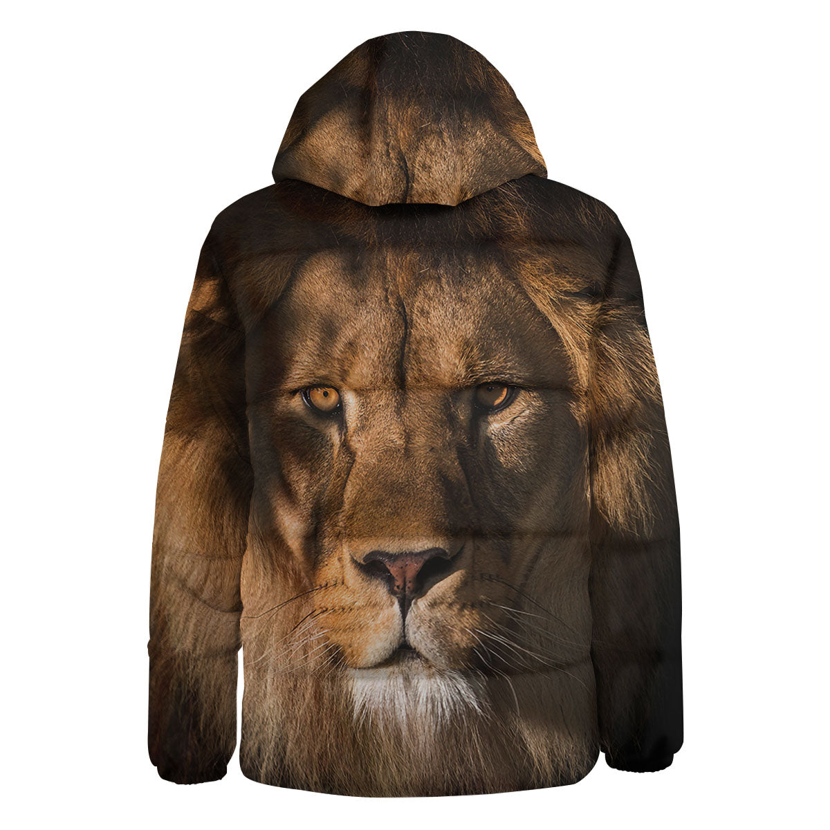 Portrait Leo Print Down Jacket-grizzshop