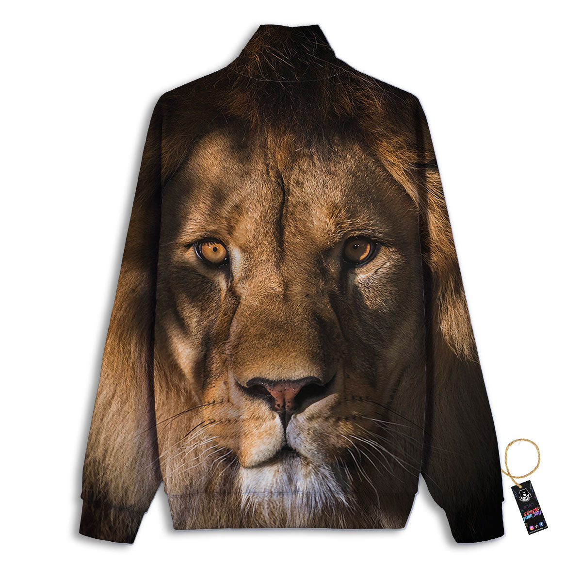 Portrait Leo Print Track Jacket-grizzshop