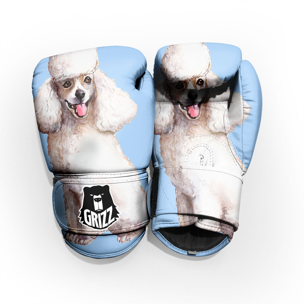 Portrait Poodle Print Pro Boxing Glove