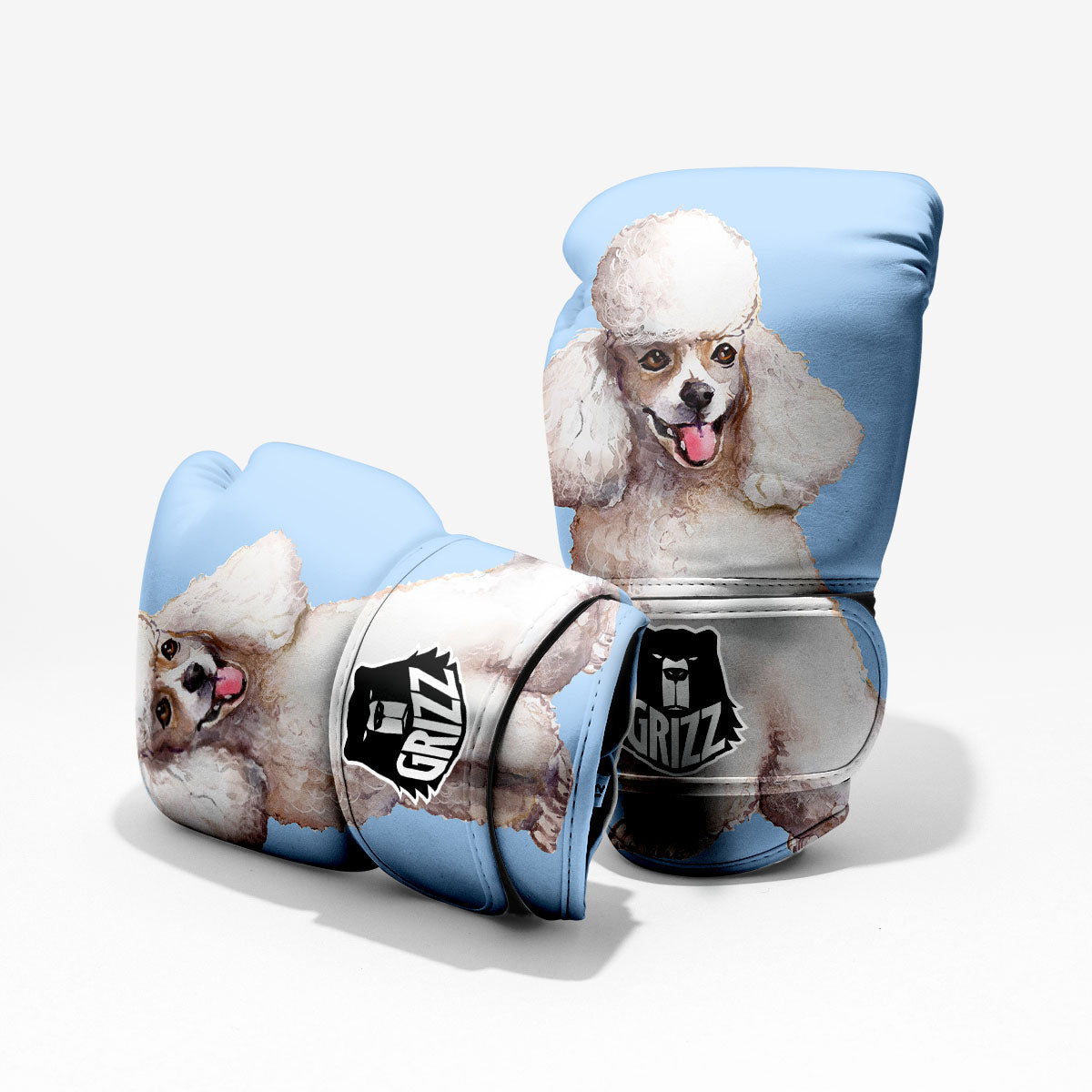 Portrait Poodle Print Pro Boxing Glove