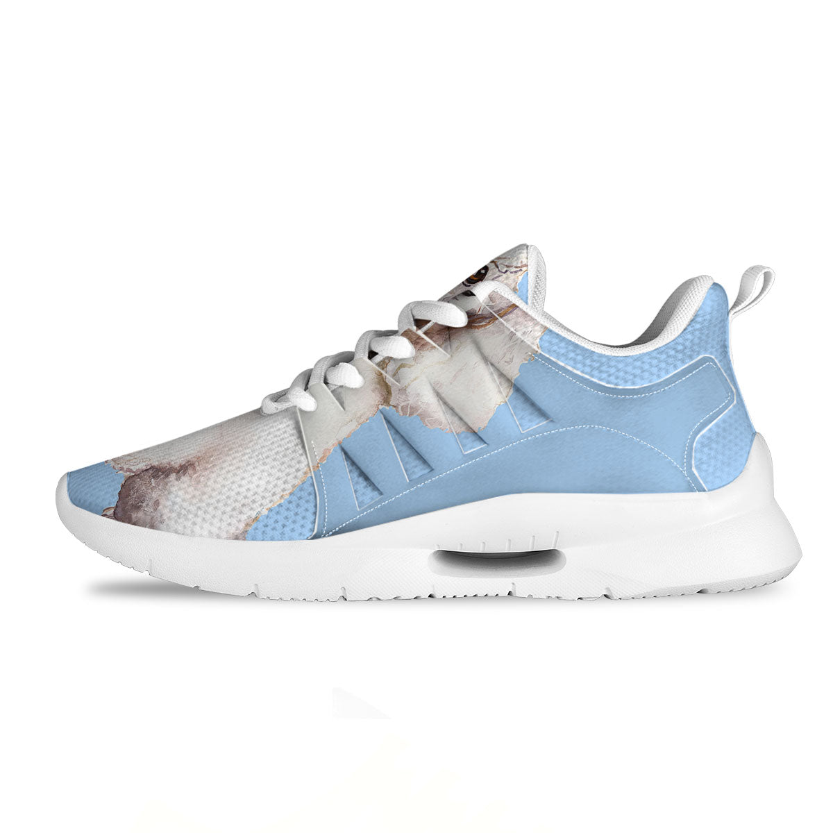 Portrait Poodle Print Tennis Shoes-grizzshop