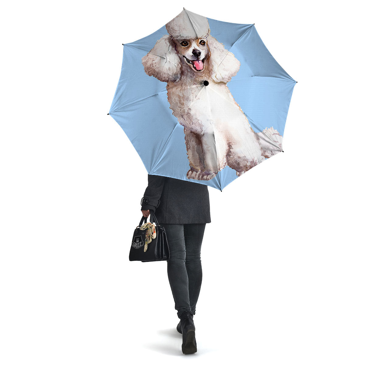 Portrait Poodle Print Umbrella-grizzshop