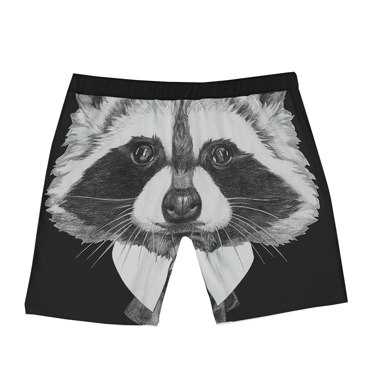 Portrait Raccoon Print Boxer Briefs-grizzshop