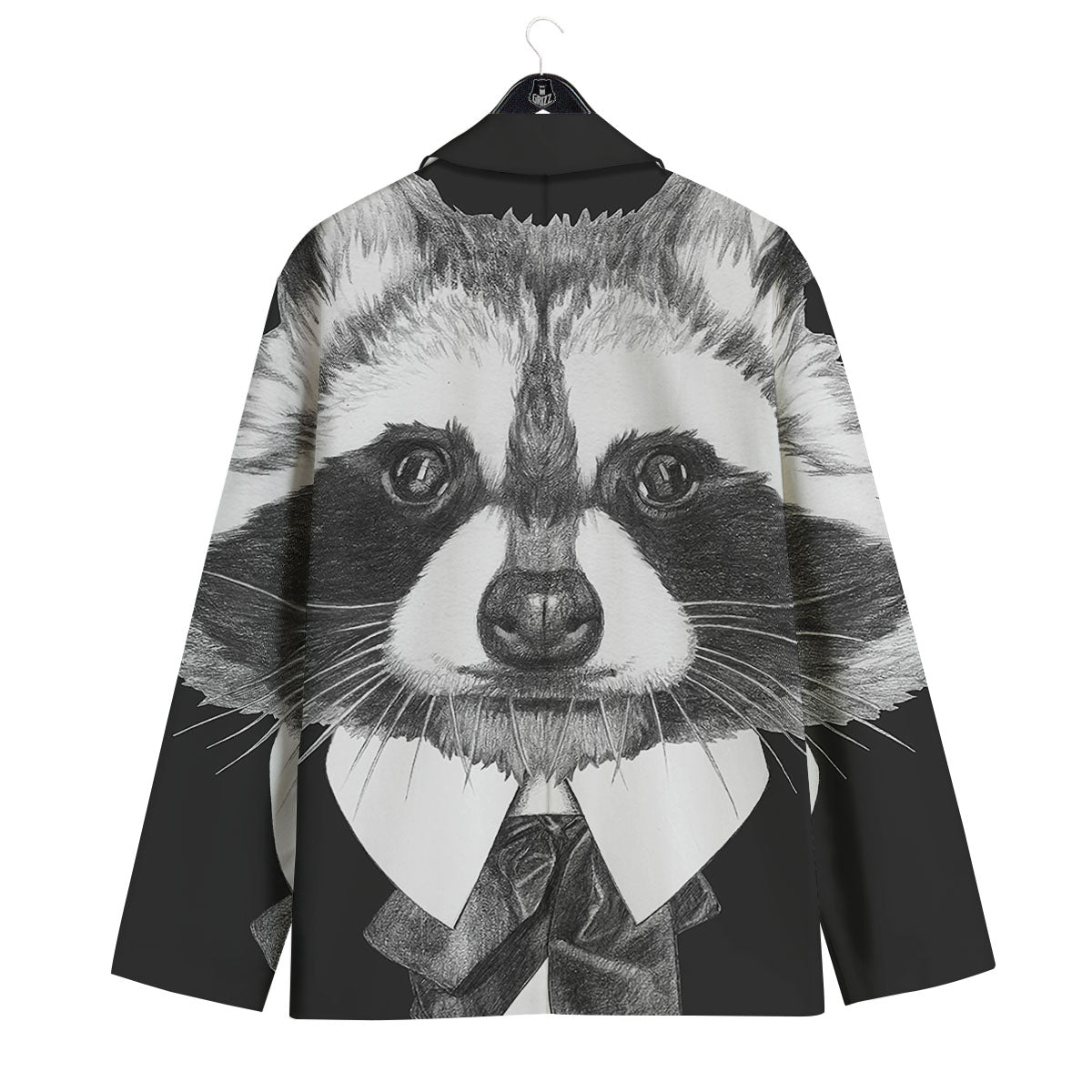 Portrait Raccoon Print Men's Sport Coat-grizzshop