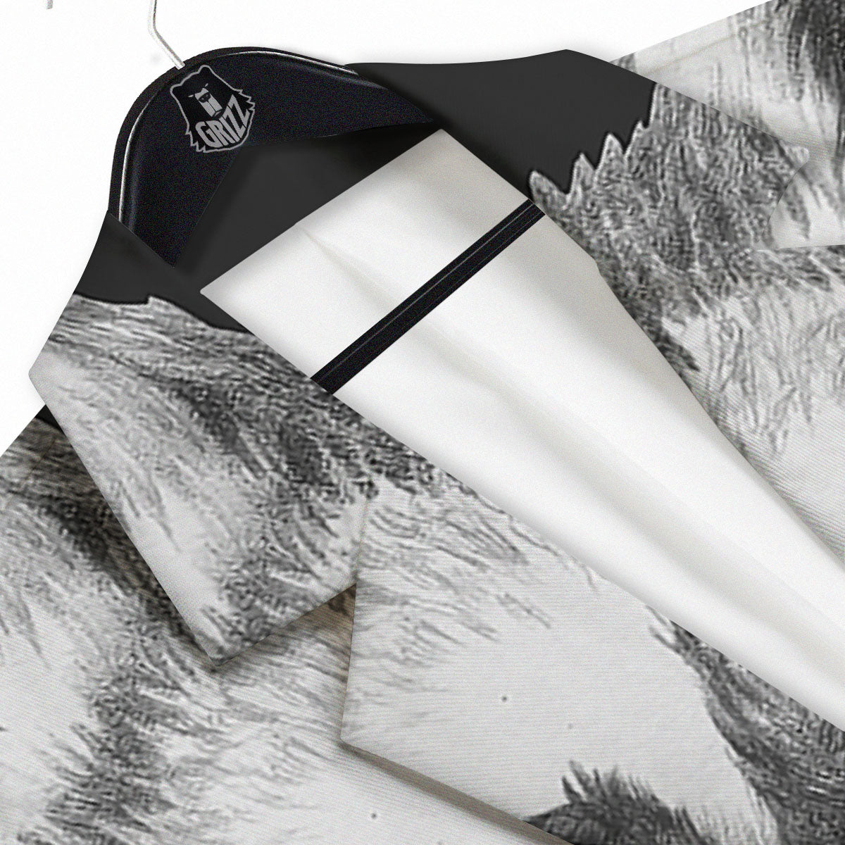 Portrait Raccoon Print Men's Sport Coat-grizzshop