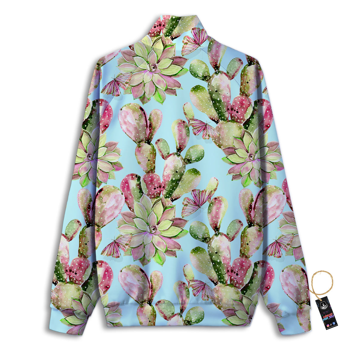Portrait Raccoon Print Track Jacket-grizzshop