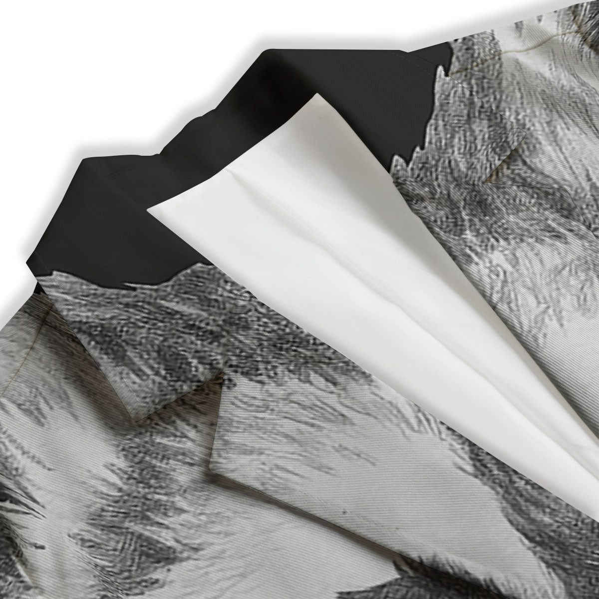Portrait Raccoon Print Women's Blazer-grizzshop