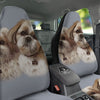 Portrait Shih Tzu Print Car Seat Covers-grizzshop