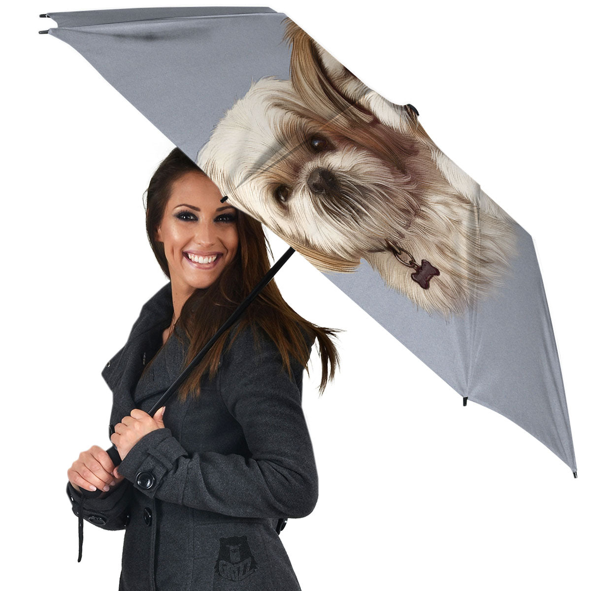 Portrait Shih Tzu Print Umbrella-grizzshop