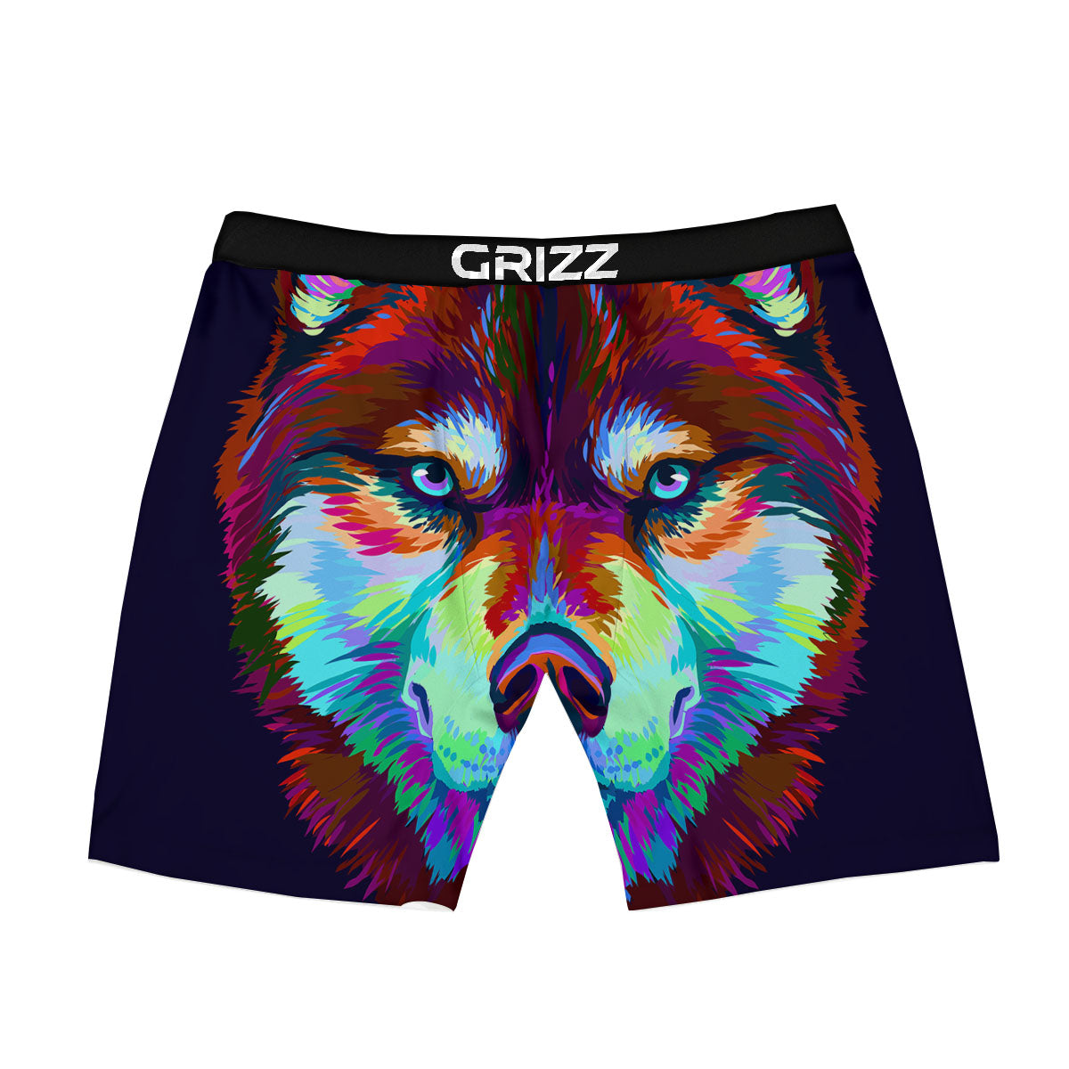 Portrait Siberian Husky Print Boxer Briefs-grizzshop