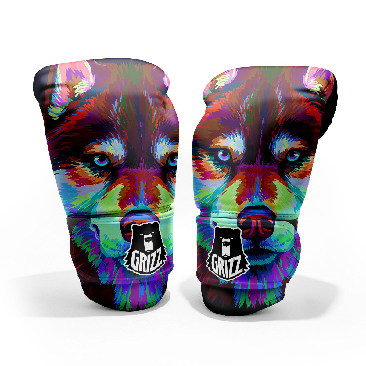 Portrait Siberian Husky Print Pro Boxing Glove