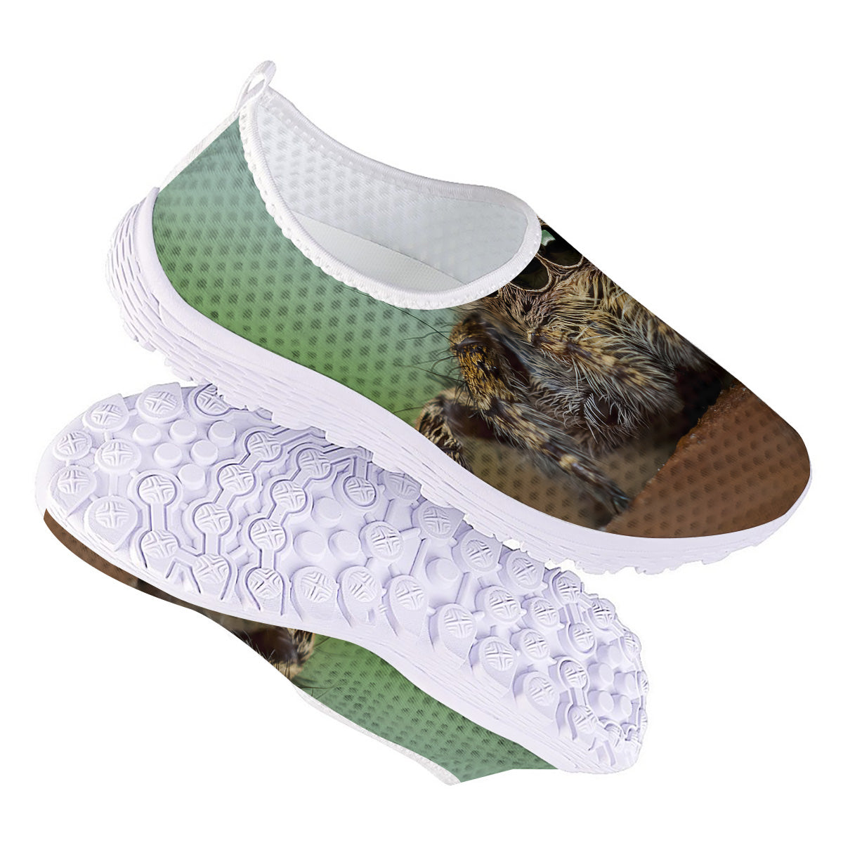 Portrait Spider Print Nurse Shoes-grizzshop
