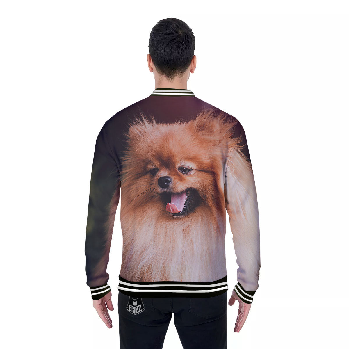 Portrait Vintage Pomeranian Baseball Jacket-grizzshop