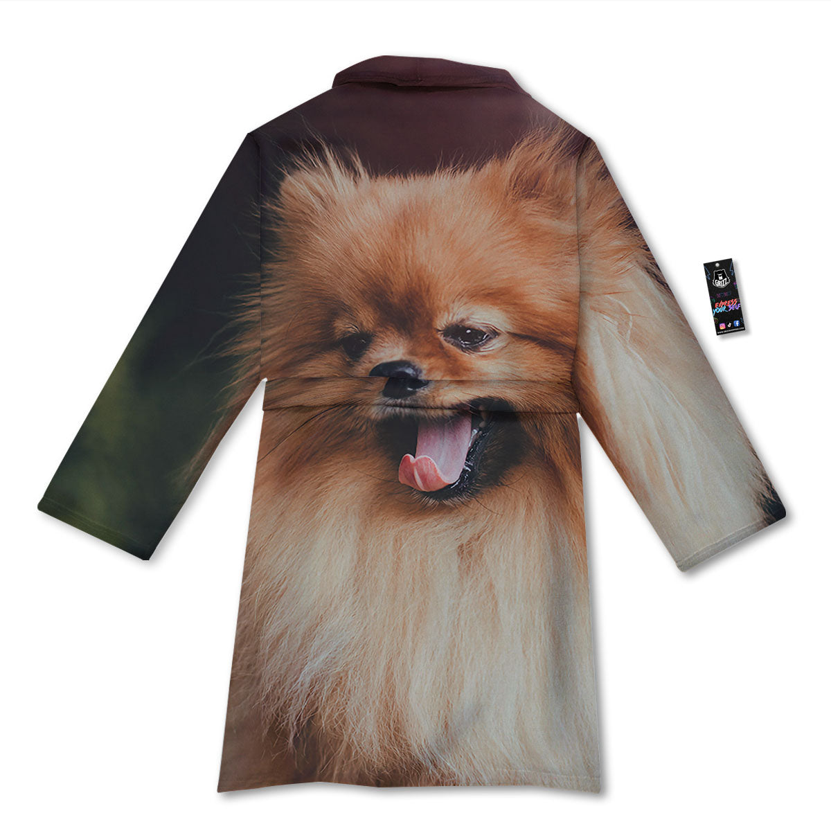 Portrait Vintage Pomeranian Bathrobe-grizzshop
