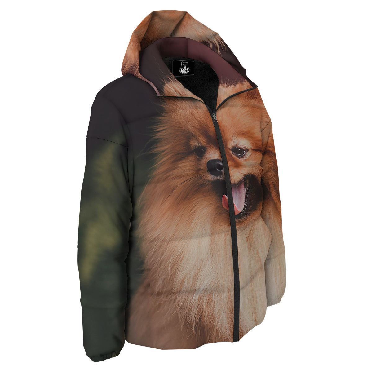 Portrait Vintage Pomeranian Down Jacket-grizzshop