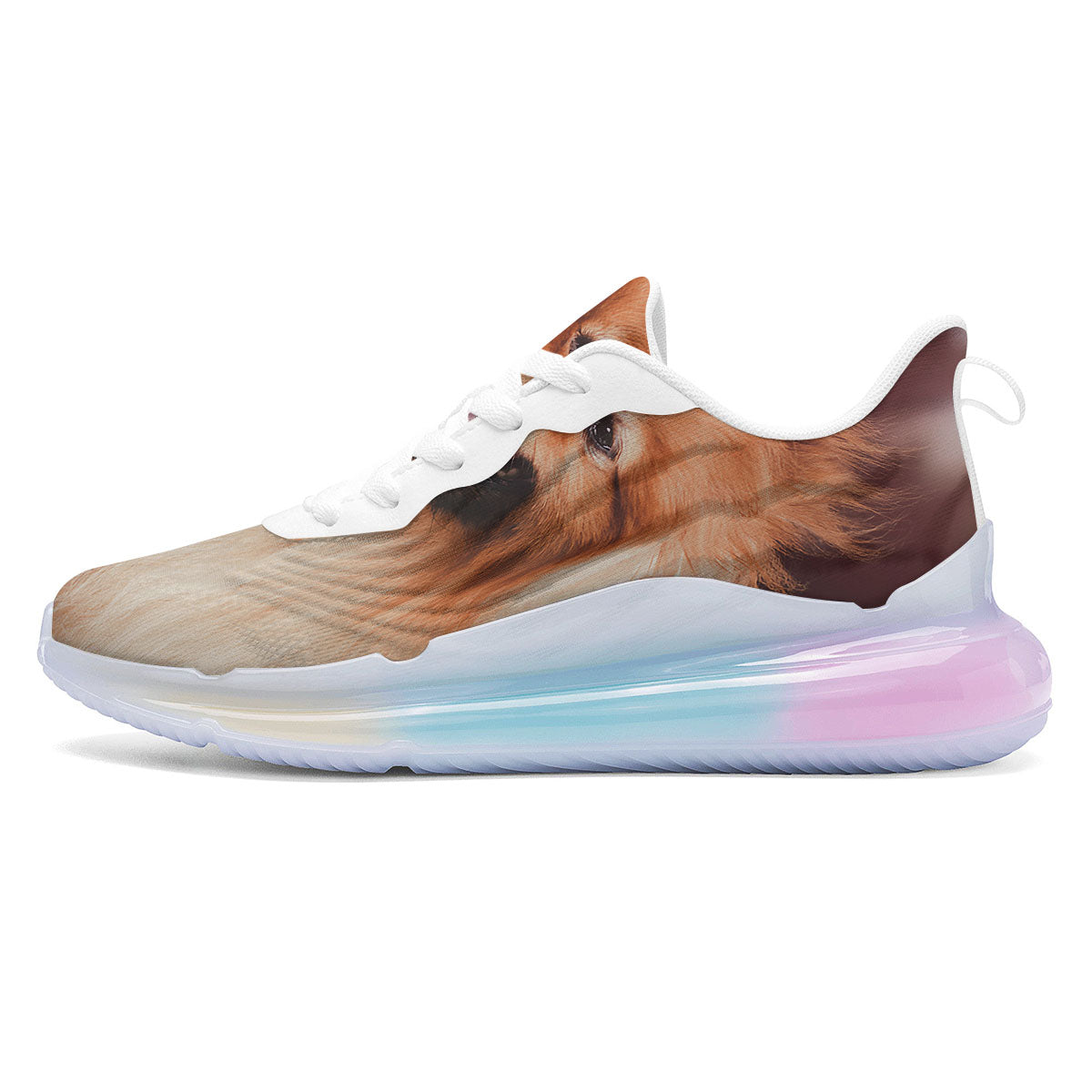 Portrait Vintage Pomeranian Running Sneakers-grizzshop
