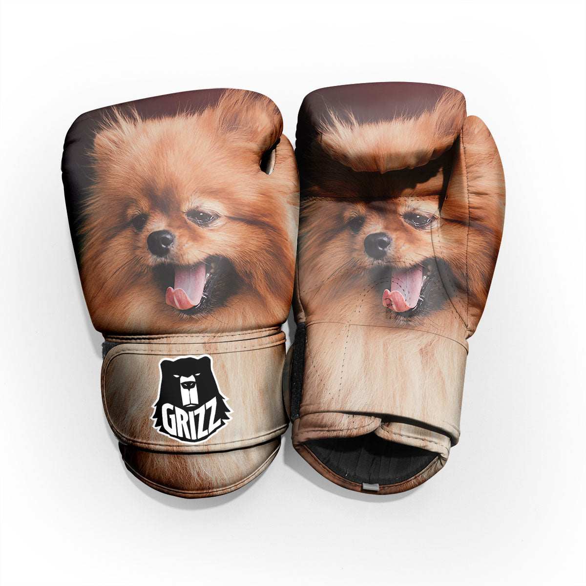 Portrait Vintage Pomeranian Pro Boxing Glove