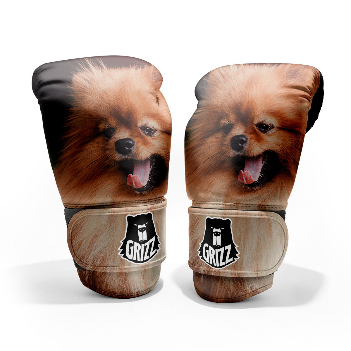 Portrait Vintage Pomeranian Pro Boxing Glove