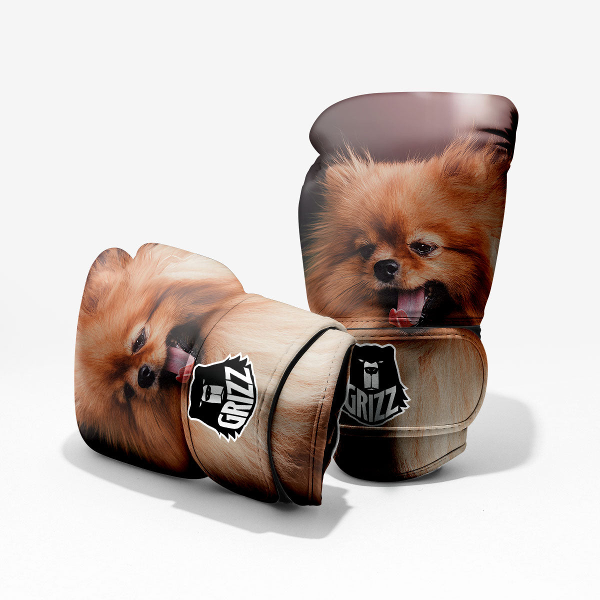 Portrait Vintage Pomeranian Pro Boxing Glove