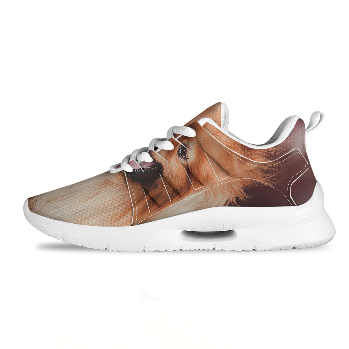 Portrait Vintage Pomeranian Tennis Shoes-grizzshop