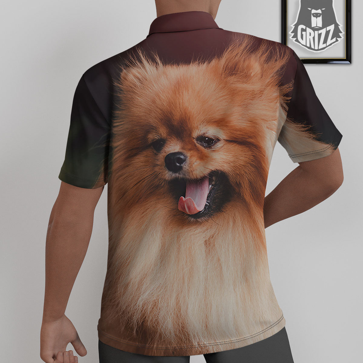 Portrait Vintage Pomeranian Untucked Shirts-grizzshop