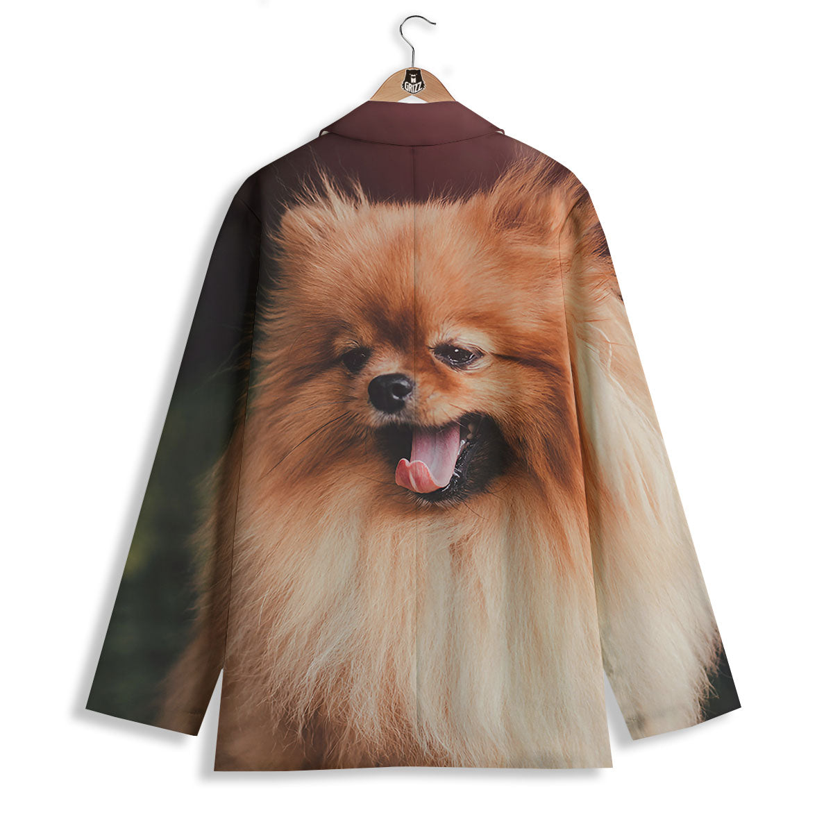 Portrait Vintage Pomeranian Women's Blazer-grizzshop