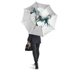 Portrait White Horse Print Umbrella-grizzshop