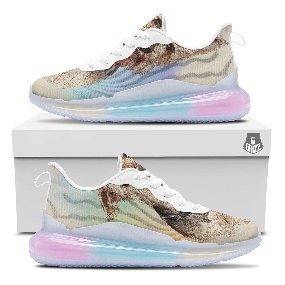 Portrait Yorkshire Terrier Print Running Sneakers-grizzshop