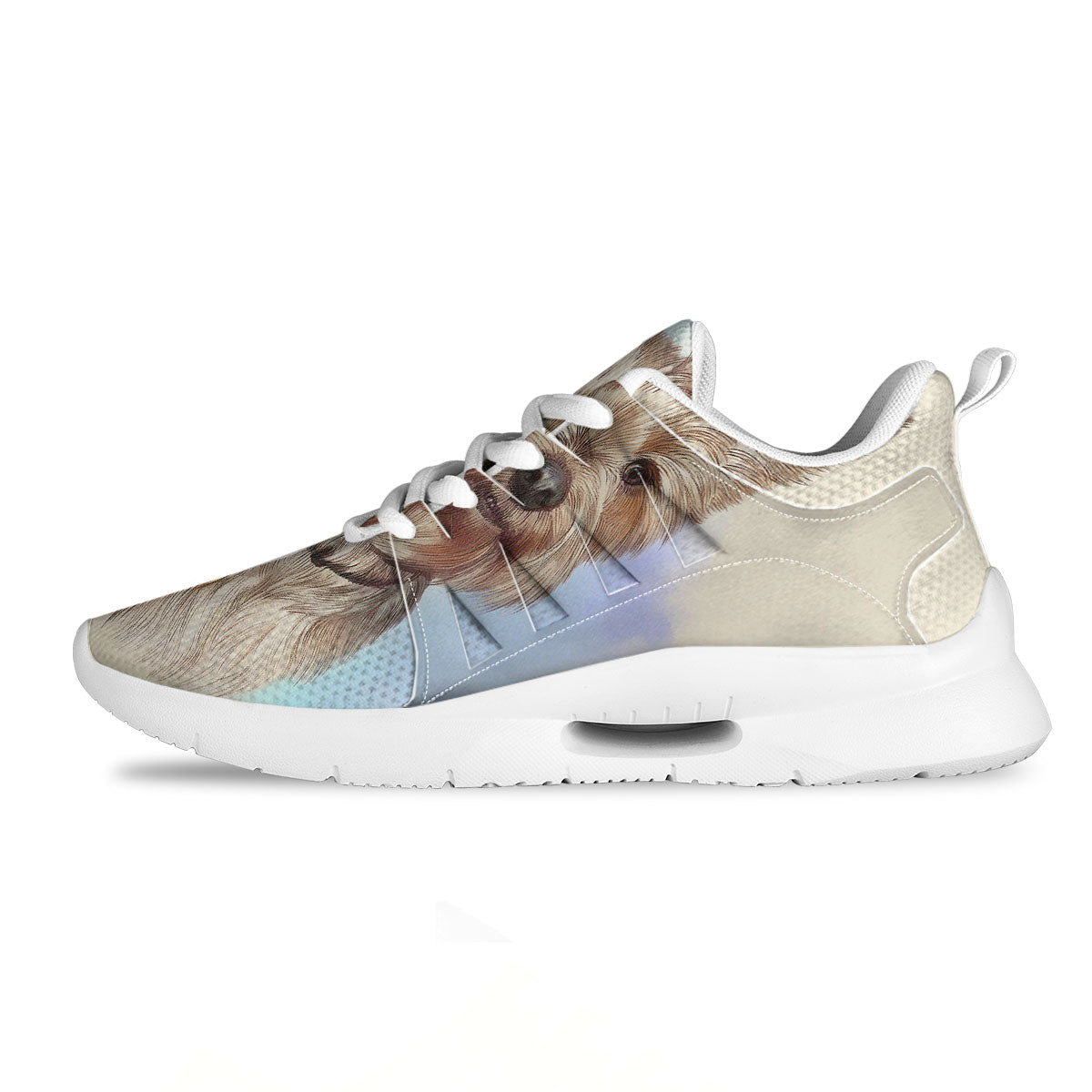 Portrait Yorkshire Terrier Print Tennis Shoes-grizzshop