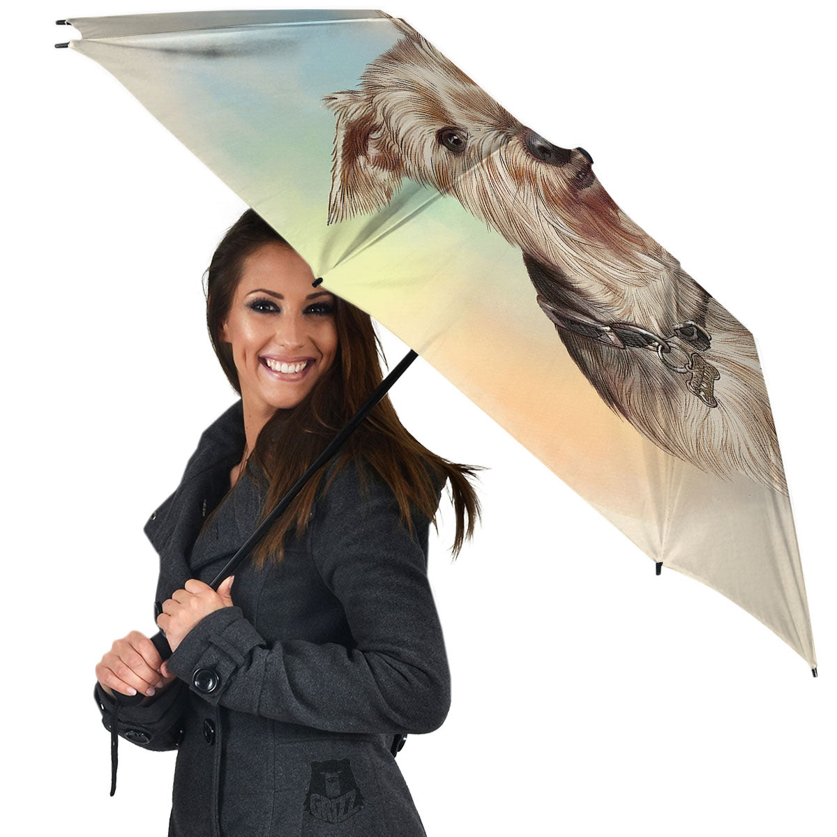 Portrait Yorkshire Terrier Print Umbrella-grizzshop