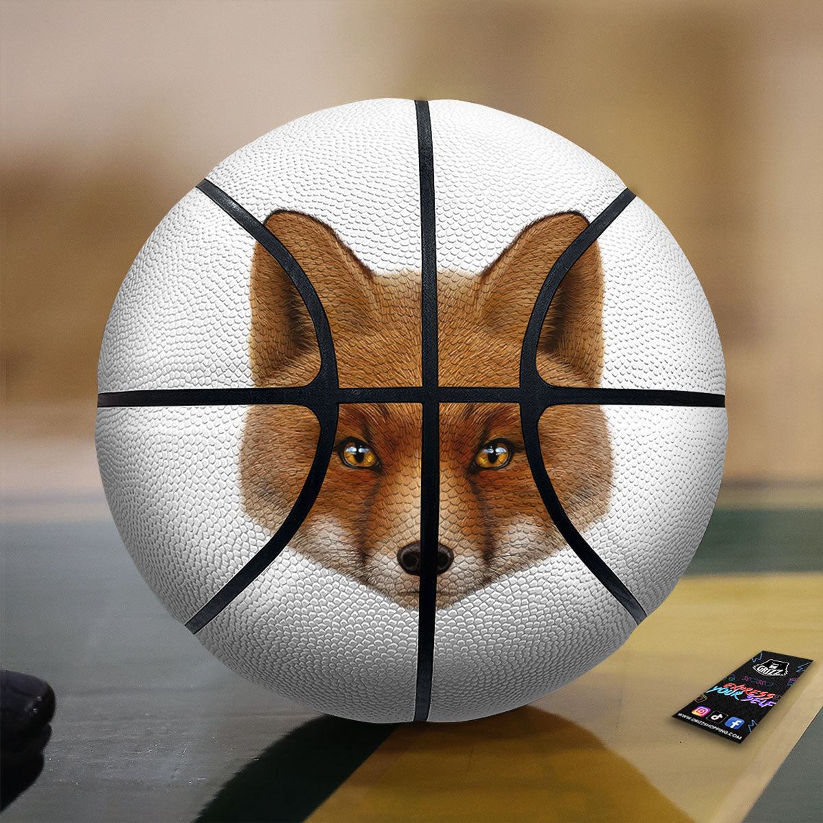 Rainbow Rays LGBT Pride Print Basketball