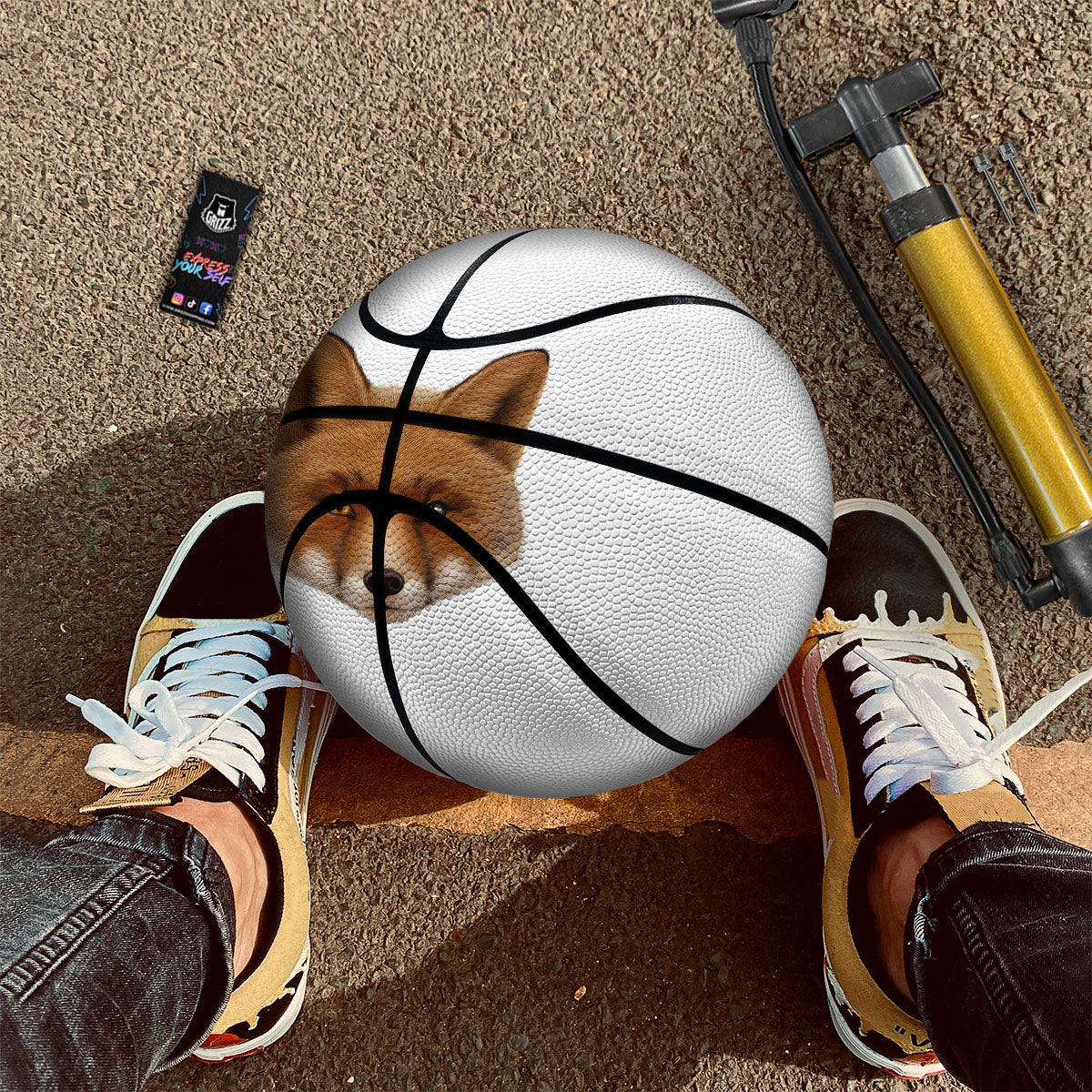 Rainbow Rays LGBT Pride Print Basketball