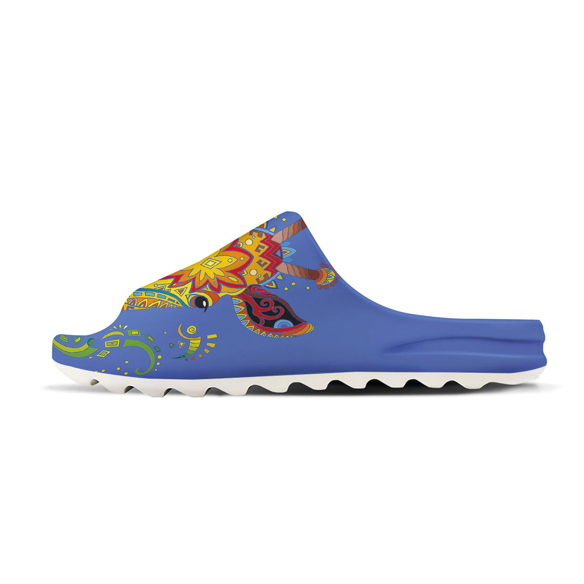 Portrait Giraffe Colorful Print Sandals-grizzshop