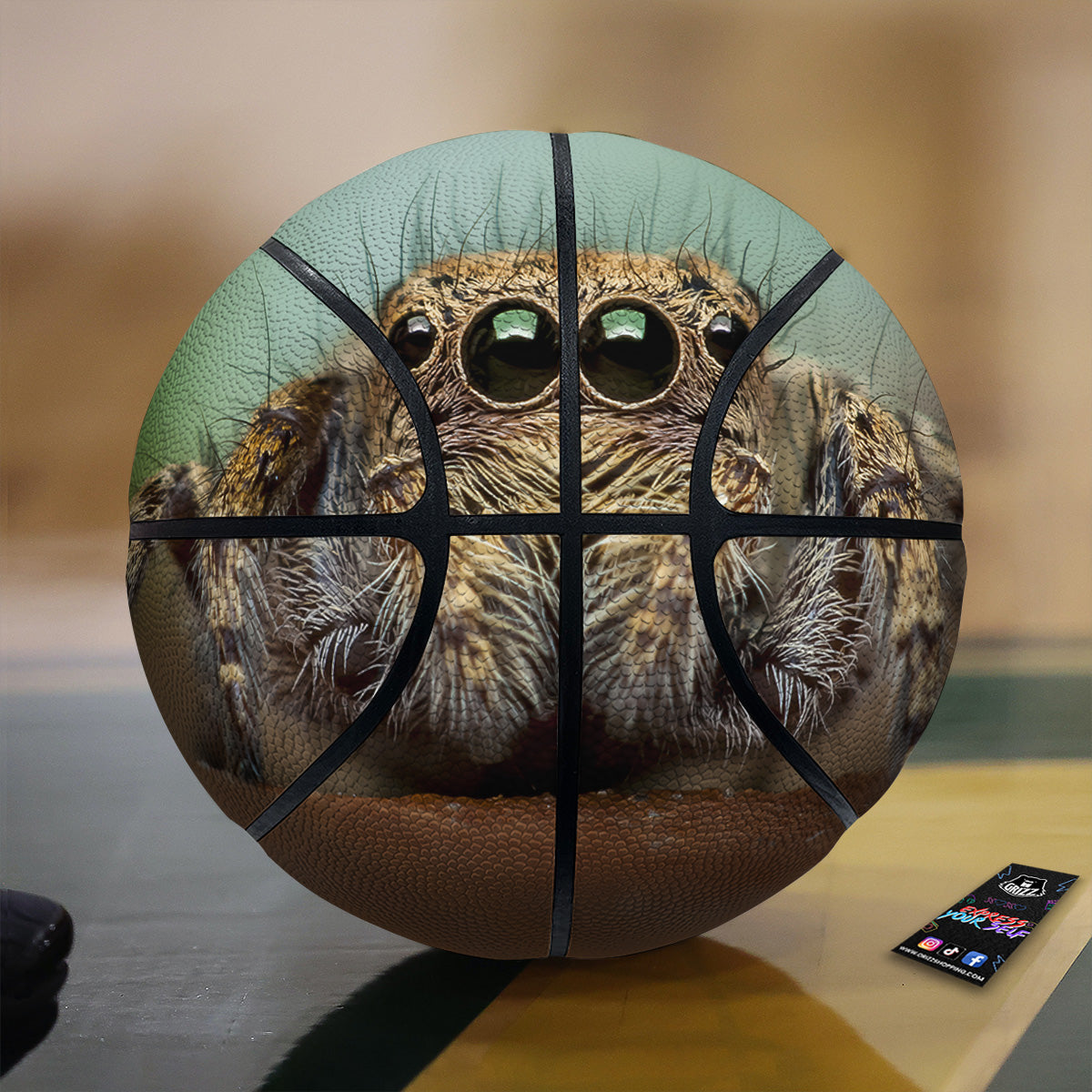 Portrait Spider Print Basketball