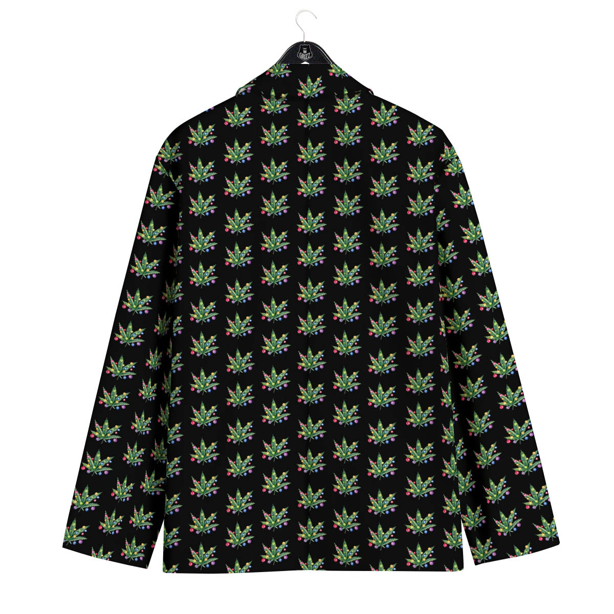 Pot Leaf Christmas Print Pattern Men's Sport Coat-grizzshop