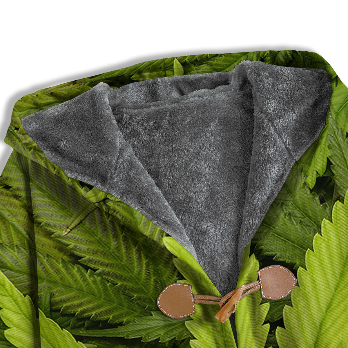 Pot Leaf Green Print Men's Windbreaker Jacket-grizzshop