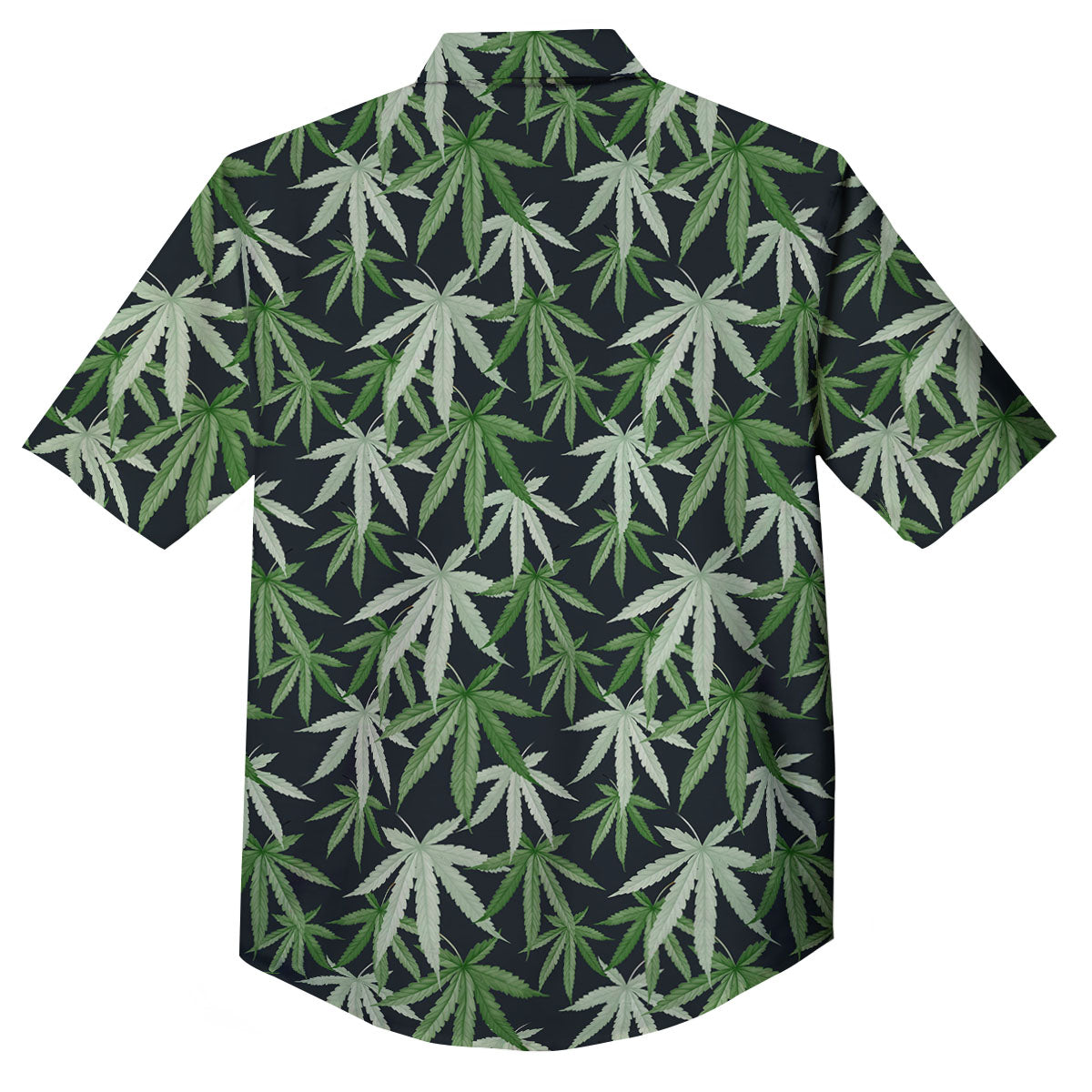 Pot Leaf Green Print Pattern Button Up Shirt-grizzshop