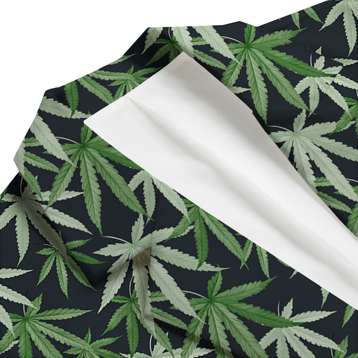 Pot Leaf Green Print Pattern Men's Blazer-grizzshop
