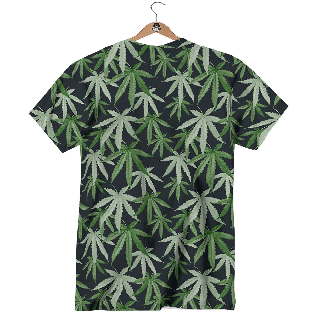 Pot Leaf Green Print Pattern T-Shirt-grizzshop