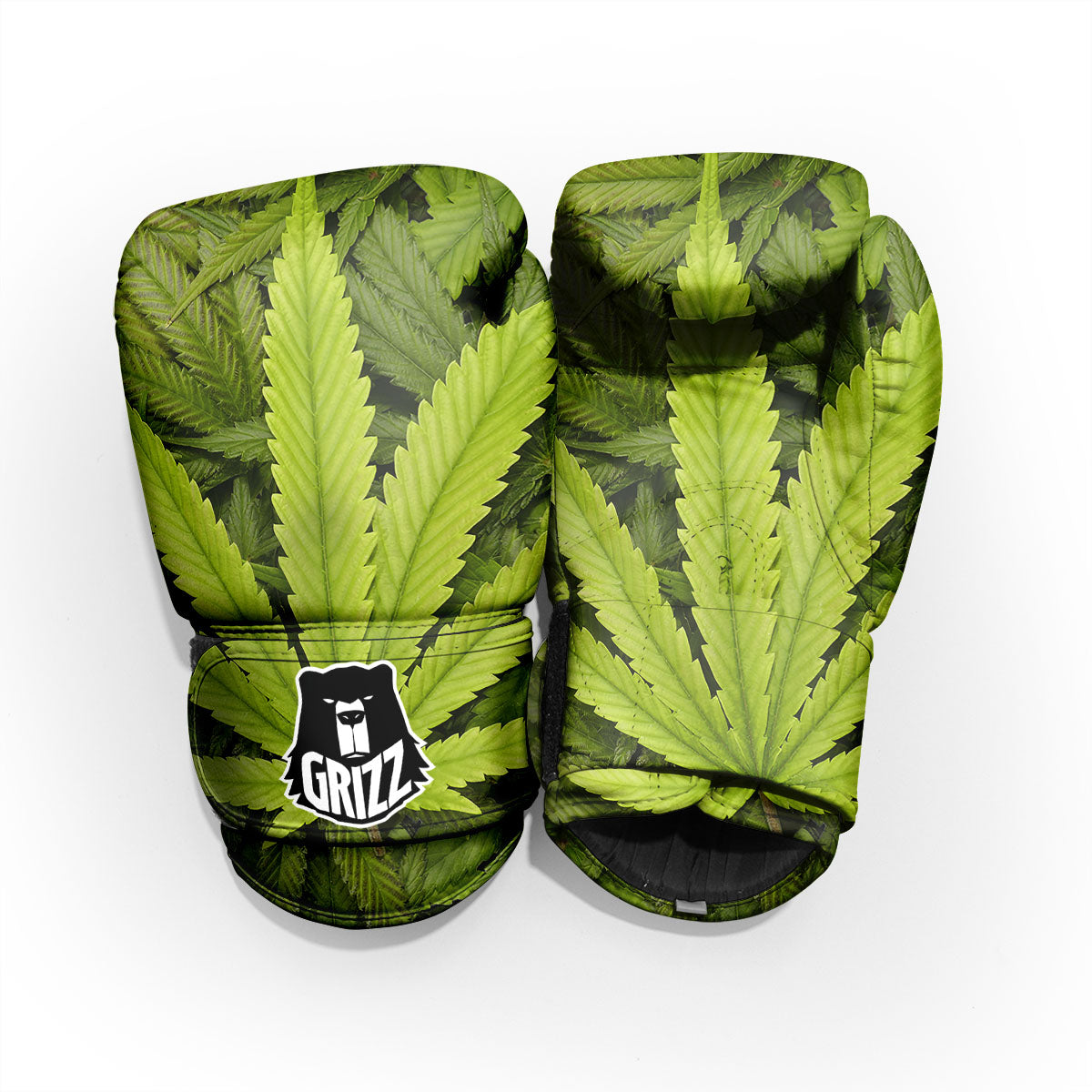 Pot Leaf Green Print Pro Boxing Glove