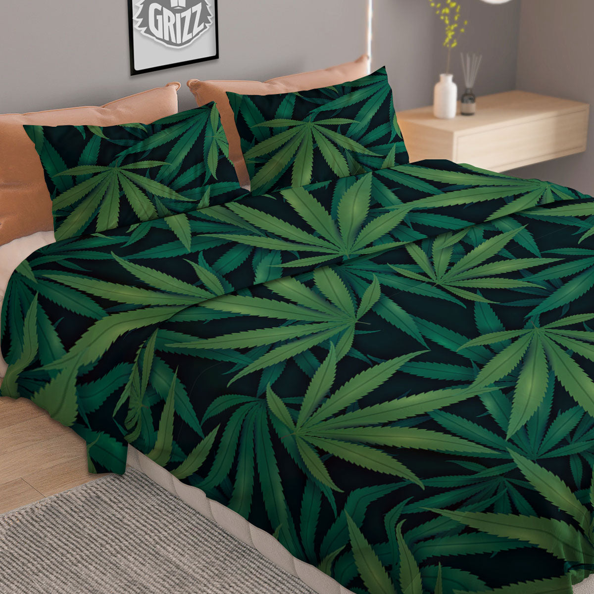 Plumeria Frangipani Tropical Print Pattern Duvet Cover Bedding Set