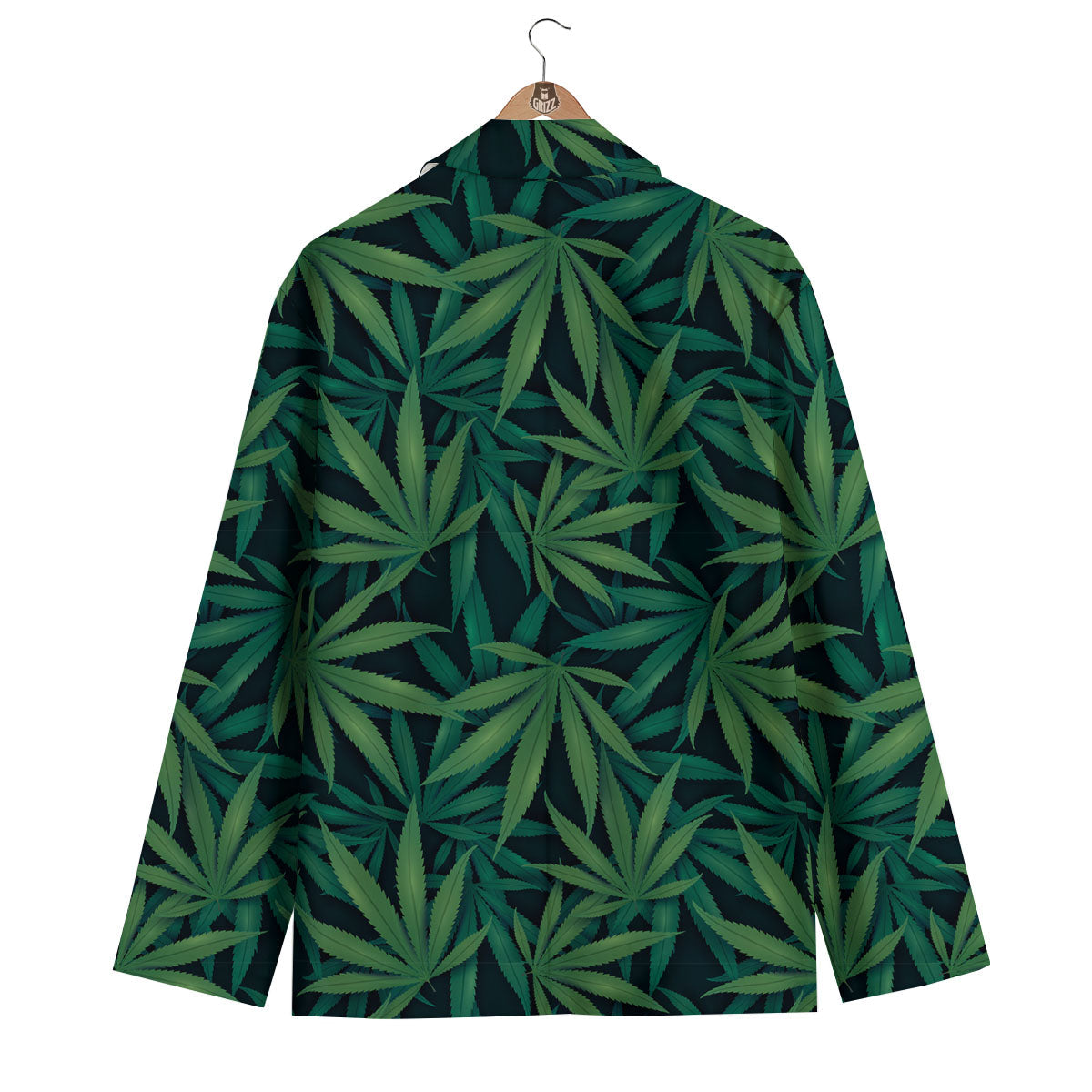 Pot Leaf Print Pattern Men's Blazer-grizzshop