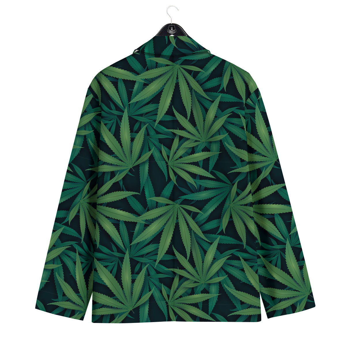 Pot Leaf Print Pattern Men's Sport Coat-grizzshop
