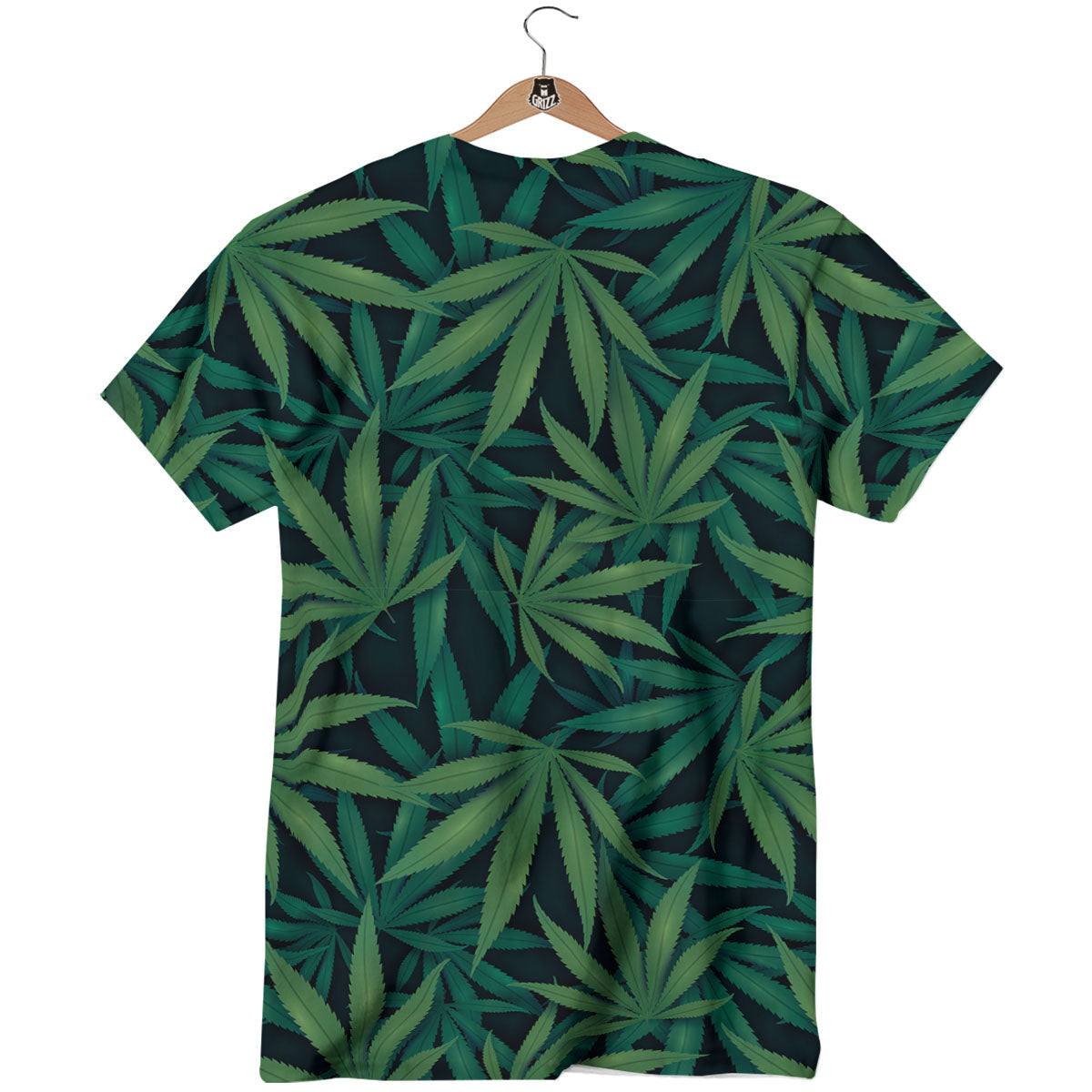 Pot Leaf Print Pattern T-Shirt-grizzshop