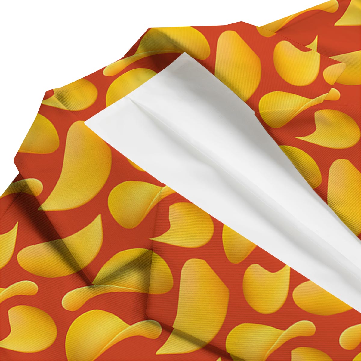 Potato Chip Print Pattern Men's Blazer-grizzshop
