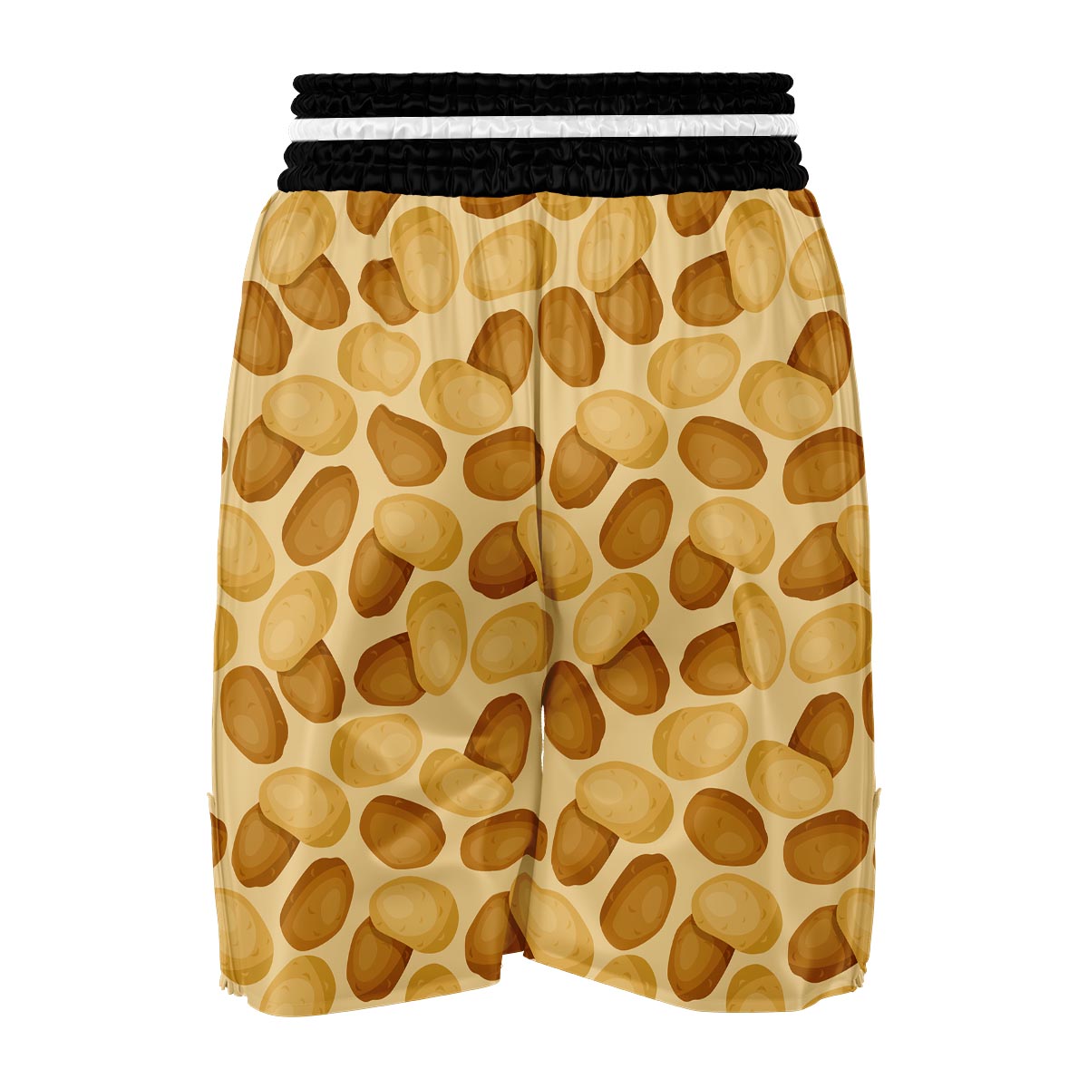Potato Pattern Print Boxing Shorts-grizzshop