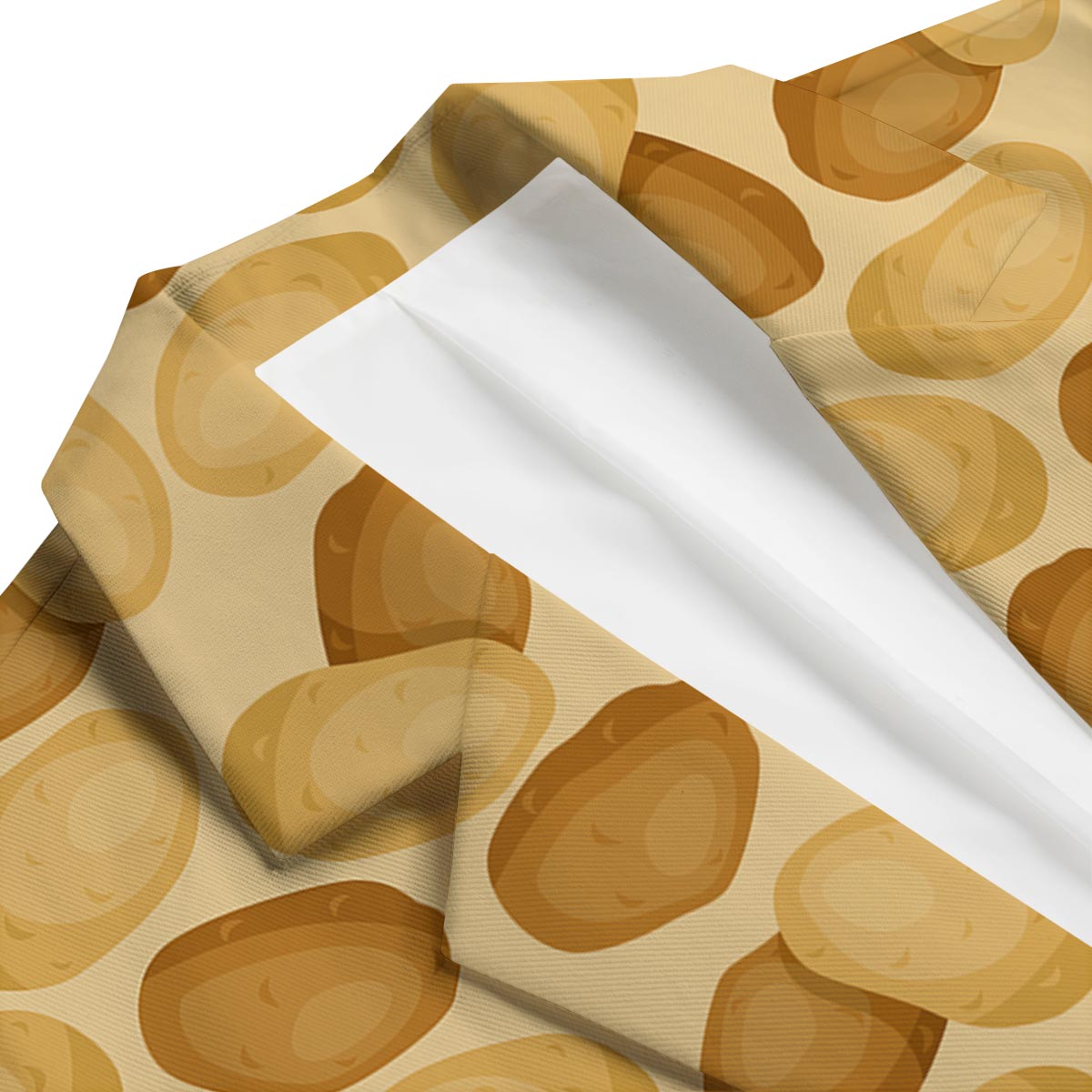 Potato Pattern Print Men's Blazer-grizzshop