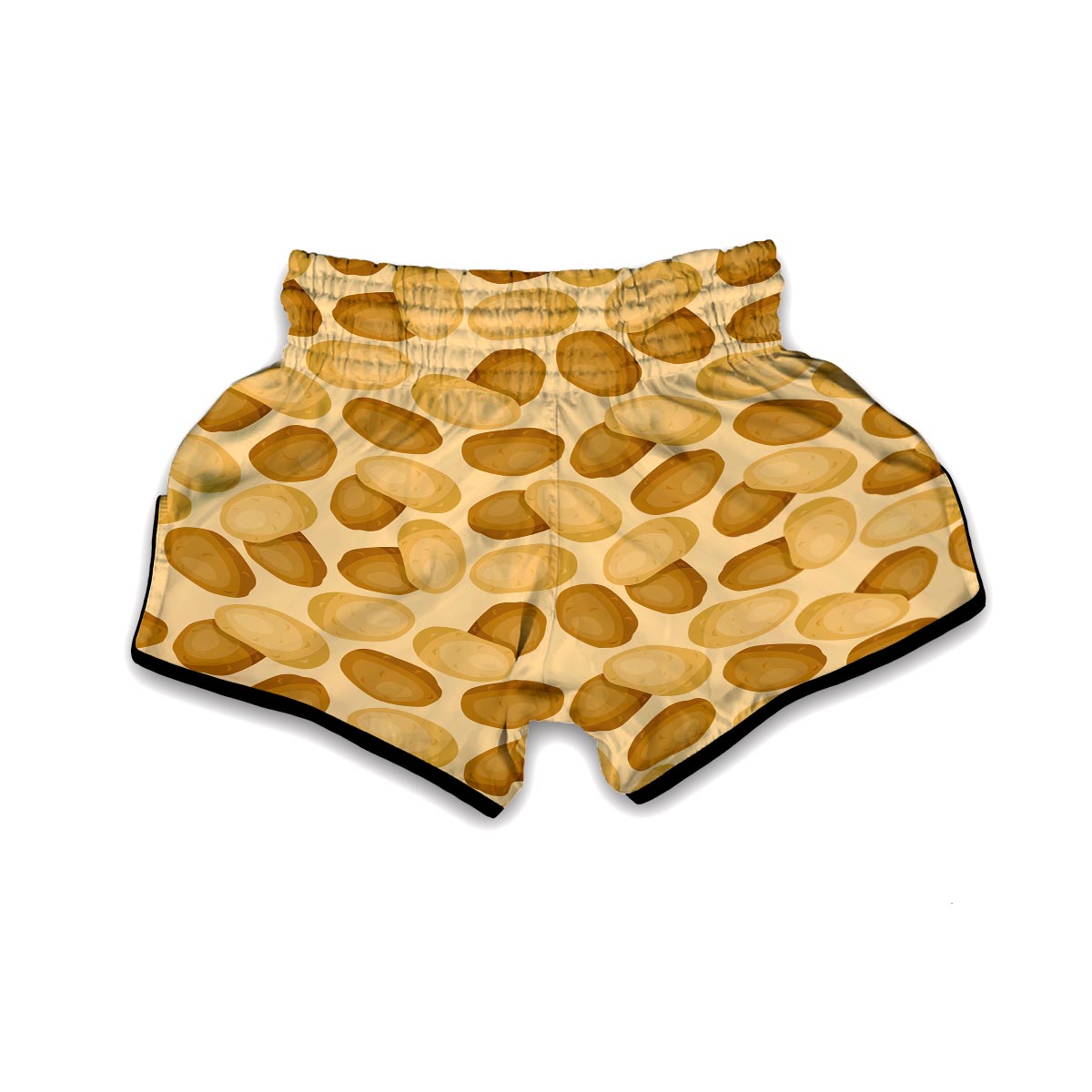 Potato Pattern Print Muay Thai Boxing Shorts-grizzshop